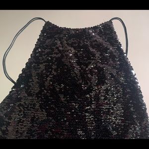 Black sequins dress